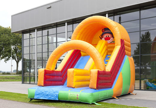 Compre escorregador inflável com tema de palhaço para crianças. Ordene  escorregadores infláveis ​​agora online em JB Insuflaveis Portugal