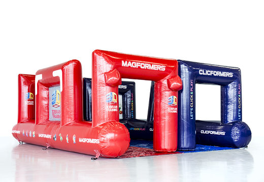 Compre o embarque de futebol Magformers azul vermelho personalizado para vários eventos. Ordene agora online em JB Insuflaveis Portugal