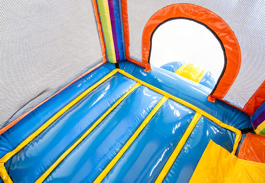 Compre um pequeno castelo insuflável com escorregador para crianças na JB Inflatables. Encomende online castelos insufláveis ​​com escorregadores na JB Inflatables Portugal