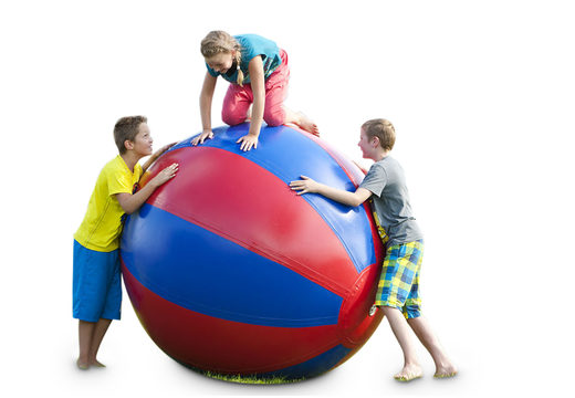 Compre super bolas infláveis ​​multiuso de 1,5 e 2 metros azul-vermelho para idosos e jovens. Encomende itens infláveis ​​online na JB Insuflaveis Portugal