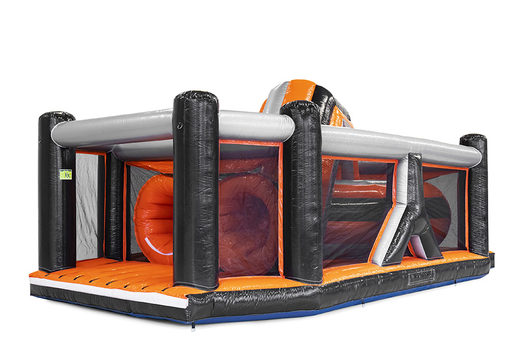 Pista de obstáculos inflável de 40 peças mega Tunnel Twister para crianças. Compre cursos de obstáculos infláveis ​​online agora na JB Insuflaveis Portugal