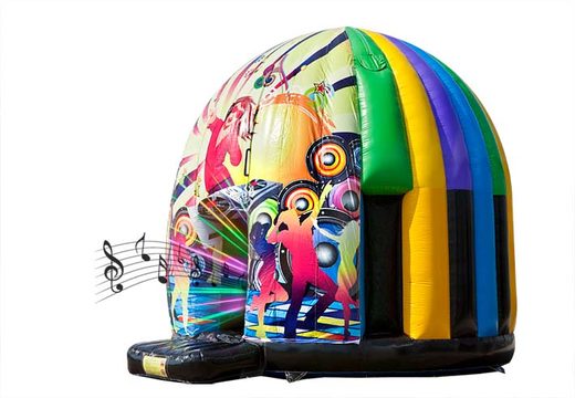 Encomende o castelo inflável de discoteca inflável de 5,5 metros em vários temas para crianças