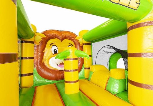 Encomende almofada de ar inflável compacta com tema de slide na selva para crianças