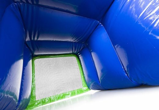 parede de futebol inflável para comprar shuffleboard para crianças em verde com azul
